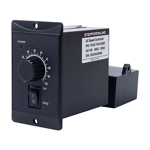 200W Single Phase 110VAC Motor Speed Controller for Variable Speed Motor - FS-02-110V-200W | StepperOnline AU