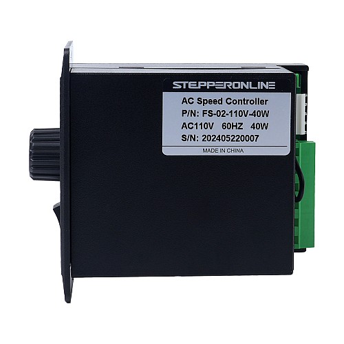 40W Single Phase 110VAC Motor Speed Controller for Variable Speed Motor - FS-02-110V-40W | StepperOnline AU