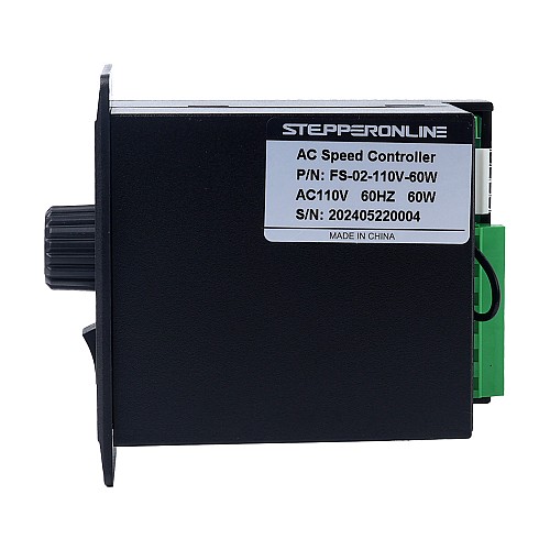 60W Single Phase 110VAC Motor Speed Controller for Variable Speed Motor - FS-02-110V-60W | StepperOnline AU