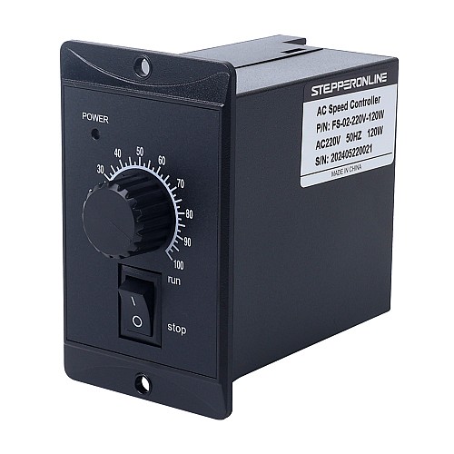 120W Single Phase 220VAC Motor Speed Controller for Variable Speed Motor - FS-02-220V-120W | StepperOnline AU