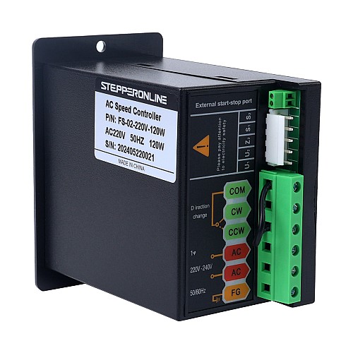 120W Single Phase 220VAC Motor Speed Controller for Variable Speed Motor - FS-02-220V-120W | StepperOnline AU