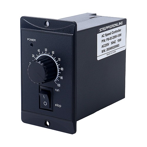 15W Single Phase 220VAC Motor Speed Controller for Variable Speed Motor - FS-02-220V-15W | StepperOnline AU