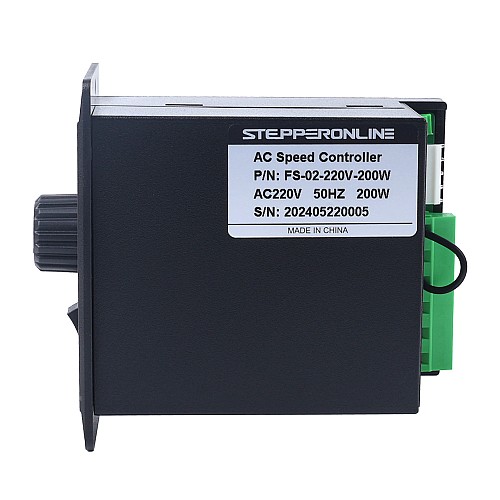 200W Single Phase 220VAC Motor Speed Controller for Variable Speed Motor - FS-02-220V-200W | StepperOnline AU