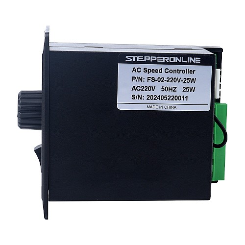 25W Single Phase 220VAC Motor Speed Controller for Variable Speed Motor - FS-02-220V-25W | StepperOnline AU
