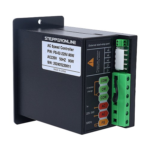 90W Single Phase 220VAC Motor Speed Controller for Variable Speed Motor - FS-02-220V-90W | StepperOnline AU