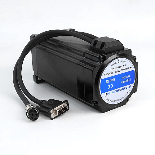 S Series Nema 34 Closed Loop Stepper Motor 12.0Nm(1699.34oz.in) Encoder 1000PPR(4000CPR) - 34HS59-6004D-E1000 | StepperOnline AU