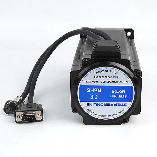 S Series Nema 34 Closed Loop Stepper Motor 12.0Nm(1699.34oz.in) Encoder 1000PPR(4000CPR) - 34HS59-6004D-E1000 | StepperOnline AU