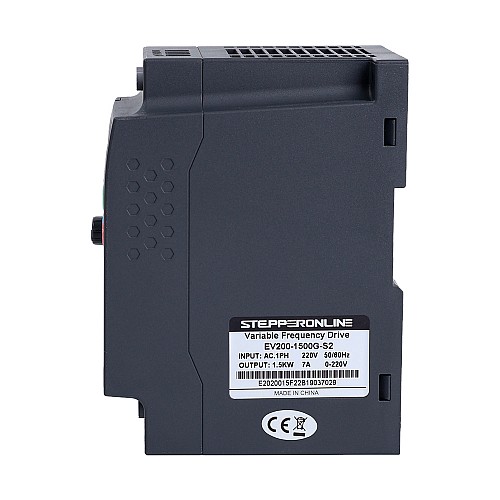 EV200 Series VFD 2HP 1.5KW 7.0A Single Phase 220V Variable Frequency Drive - EV200-1500G-S2 | StepperOnline AU