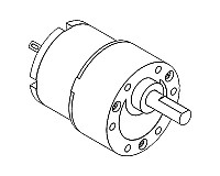 DC Gear Motor with Round Spur Gearbox