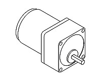 DC Gear Motor with Square Spur Gearbox