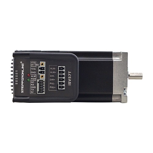 NEMA 23 Integrated Easy Servo Motor 130W 3000rpm 0.45Nm(63.73oz.in) 20-50VDC Servo Motor - Short Shaft - iSV57T-130S | StepperOnline AU