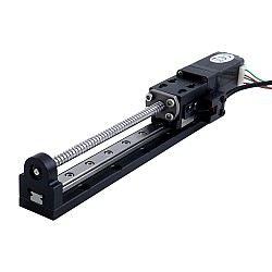 Nema 8 Stepper Ball Screw Linear Actuator 0.5A Stroke 90mm 0.02Nm(2.83oz.in) Lead 2mm(0.07874") with Sensor