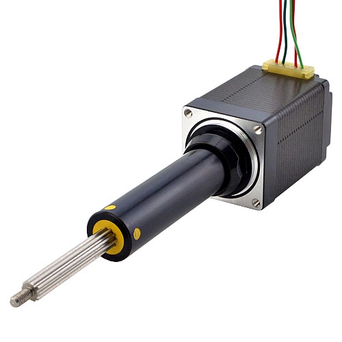 NEMA 11 Captive Acme Linear Stepper Motor 1.0A 46mm Stack Screw Lead 5.08mm(0.2) Travel 50.8mm - 11C18S1004HD5-051RS | StepperOnline AU