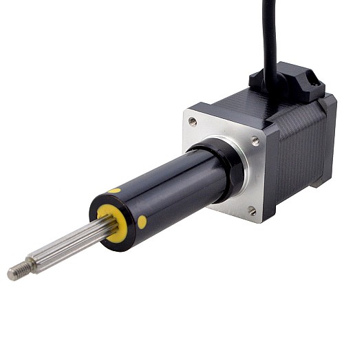 NEMA 14 Captive Acme Linear Stepper Motor 1.5A 47mm Stack Screw Lead 6.35mm(0.25) Travel 50.8mm - 14C19S1504RF5-051RS | StepperOnline AU
