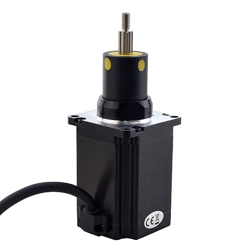 NEMA 23 Captive Acme Linear Stepper Motor 4.0A 75mm Stack Screw Lead 2.54mm(0.1) Travel 31.8mm - 23C30S4004GG5-032RS | StepperOnline AU