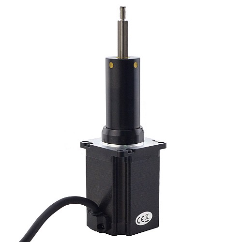 NEMA 23 Captive Acme Linear Stepper Motor 4.0A 75mm Stack Screw Lead 5.08mm(0.2) Travel 63.5mm - 23C30S4004HG5-064RS | StepperOnline AU