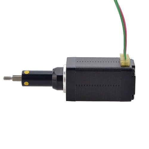 NEMA 8 Captive Acme Linear Stepper Motor 0.5A 38.2mm Stack Screw Lead 2mm(0.07874") Travel 19.1mm - 8C15S0504AC5-019RS | StepperOnline AU