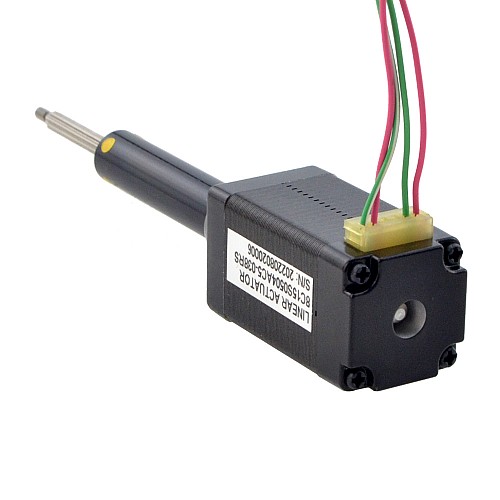 NEMA 8 Captive Acme Linear Stepper Motor 0.5A 38.2mm Stack Screw Lead 2mm(0.07874") Travel 38.1mm - 8C15S0504AC5-038RS | StepperOnline AU