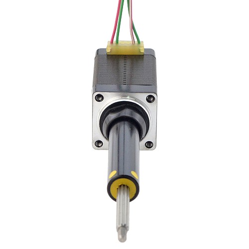 NEMA 8 Captive Acme Linear Stepper Motor 0.5A 38.2mm Stack Screw Lead 2mm(0.07874") Travel 38.1mm - 8C15S0504AC5-038RS | StepperOnline AU