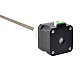 Nema 17 External 34mm Stack 0.4A Lead 2mm(0.07874) Length 200mm - 17E13S0404AF2-200RS | StepperOnline AU