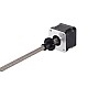 Nema 17 External 34mm Stack 0.4A Lead 4mm(0.15748) Length 200mm - 17E13S0404DB2-200RS | StepperOnline AU