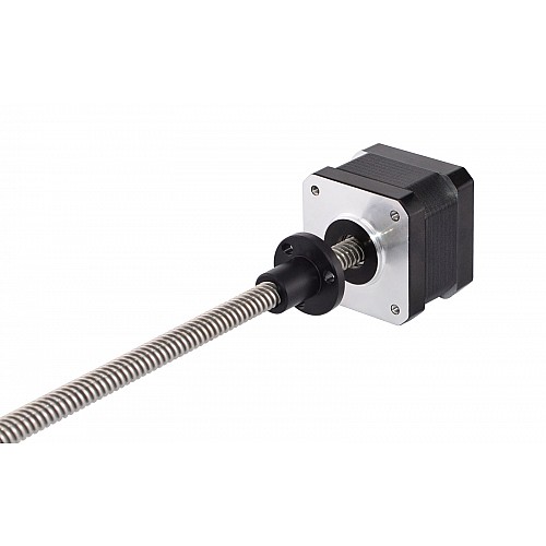 Nema 17 External 34mm Stack 0.4A Lead 8mm(0.31496) Length 200mm - 17E13S0404MB2-200RS | StepperOnline AU