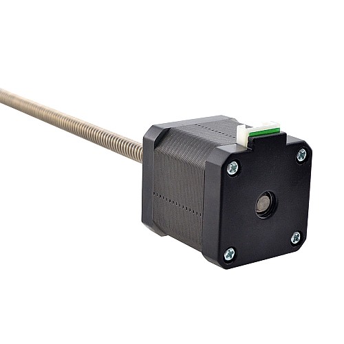Nema 17 External Acme Linear Stepper Motor 1.68A 48mm Stack Screw Lead 8mm(0.31496) Lead Length 300mm - 17E19S1684MB4-300RS | StepperOnline AU