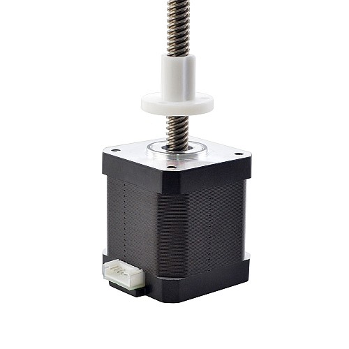 Nema 17 External Acme Linear Stepper Motor 1.68A 48mm Stack Screw Lead 8mm(0.31496) Lead Length 300mm - 17E19S1684MB4-300RS | StepperOnline AU