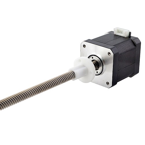 Nema 17 External Acme Linear Stepper Motor 1.68A 48mm Stack Screw Lead 8mm(0.31496) Lead Length 300mm - 17E19S1684MB4-300RS | StepperOnline AU