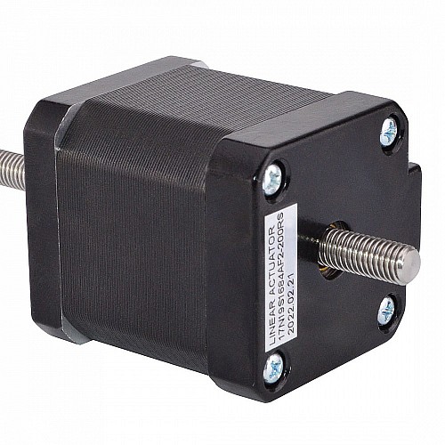 Nema 17 Non-captive 48mm Stack 1.68A Lead 2mm(0.07874) Length 200mm - 17N19S1684AF2-200RS | StepperOnline AU