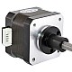 Nema 17 External 34mm Stack 0.4A Lead 2mm(0.07874) Length 150mm - 17E13S0404AF2-150RS | StepperOnline AU