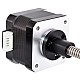 Nema 17 External 34mm Stack 0.4A Lead 4mm(0.15748) Length 200mm - 17E13S0404DB2-200RS | StepperOnline AU