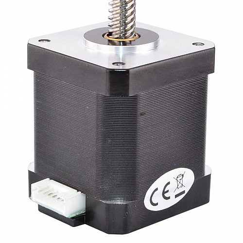 Nema 17 Non-captive 48mm Stack 1.68A Lead 2mm(0.07874) Length 200mm - 17N19S1684AF2-200RS | StepperOnline AU