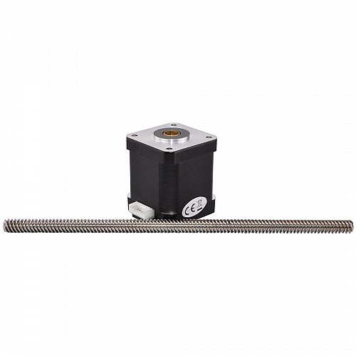 Nema 17 Non-captive 48mm Stack 1.68A Lead 2mm(0.07874) Length 200mm - 17N19S1684AF2-200RS | StepperOnline AU