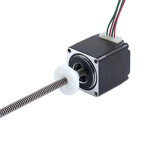 NEMA 11 External Acme Linear Stepper Motor 0.42A 32mm Stack Screw Lead 1.27mm(0.05") Lead Length 150mm - 11E13S0424FD4-150RS | StepperOnline AU