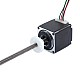 NEMA 11 External Acme Linear Stepper Motor 0.42A 32mm Stack Screw Lead 1.27mm(0.05") Lead Length 150mm - 11E13S0424FD4-150RS | StepperOnline AU