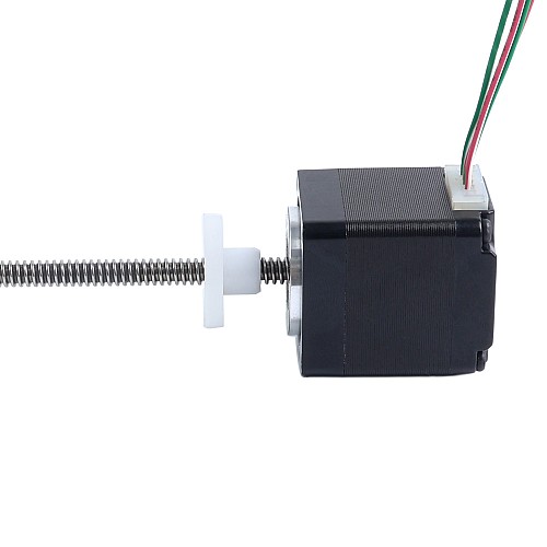 NEMA 11 External Acme Linear Stepper Motor 0.42A 32mm Stack Screw Lead 1.27mm(0.05") Lead Length 150mm - 11E13S0424FD4-150RS | StepperOnline AU
