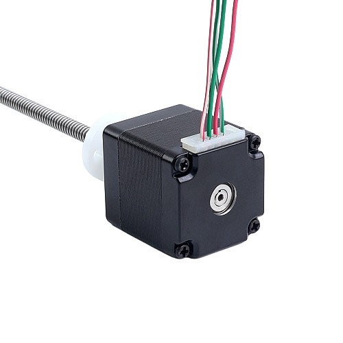 NEMA 11 External Acme Linear Stepper Motor 0.42A 32mm Stack Screw Lead 1.27mm(0.05") Lead Length 150mm - 11E13S0424FD4-150RS | StepperOnline AU