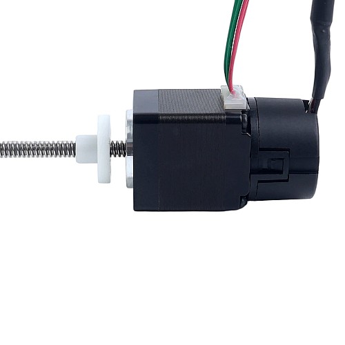 NEMA 11 External Acme Linear Stepper Motor 1.0A 32mm Stack Screw Lead 1.27mm(0.05") w/ Optical Incremental Encoder 1000PPR - 11E13S1004FD4-150RS-OE1K | StepperOnline AU