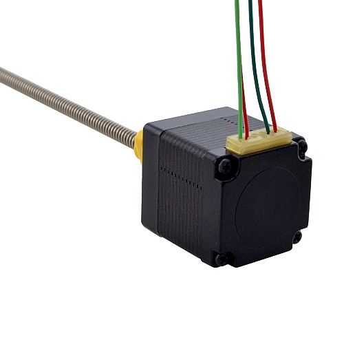 NEMA 11 External Acme Linear Stepper Motor 1.0A 32.2mm Stack Screw Lead 1.27mm(0.05) Lead Length 150mm - 11E13S1004FD5-150RS | StepperOnline AU