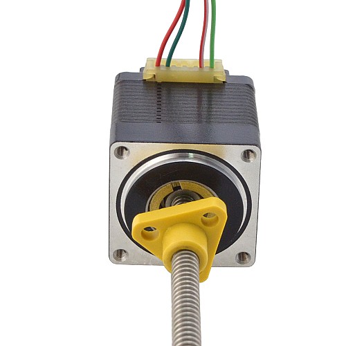 NEMA 11 External Acme Linear Stepper Motor 1.0A 32.2mm Stack Screw Lead 1.27mm(0.05) Lead Length 150mm - 11E13S1004FD5-150RS | StepperOnline AU