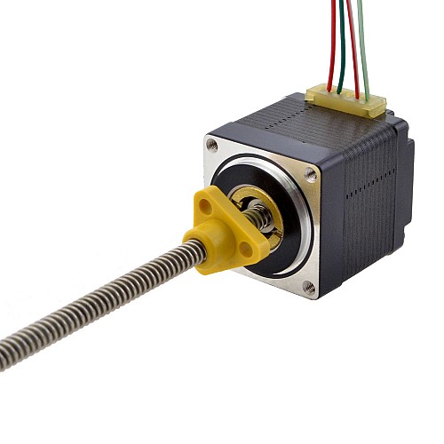 NEMA 11 External Acme Linear Stepper Motor 1.0A 32.2mm Stack Screw Lead 2.54mm(0.1) Lead Length 150mm - 11E13S1004GD5-150RS | StepperOnline AU