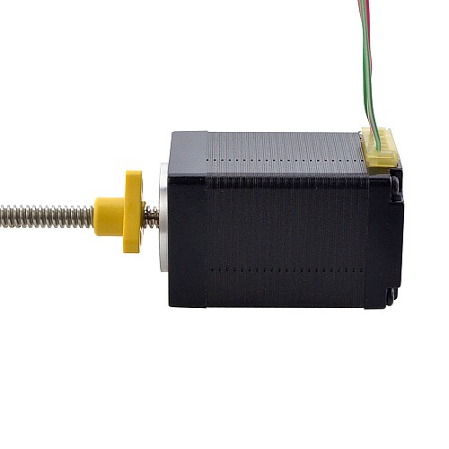 NEMA 11 External Acme Linear Stepper Motor 1.0A 46mm Stack Screw Lead 1.27mm(0.05) Lead Length 150mm - 11E18S1004FD5-150RS | StepperOnline AU