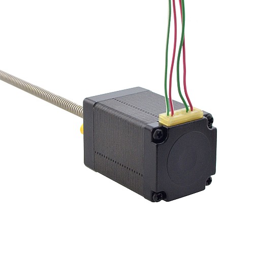 NEMA 11 External Acme Linear Stepper Motor 1.0A 46mm Stack Screw Lead 1.27mm(0.05) Lead Length 150mm - 11E18S1004FD5-150RS | StepperOnline AU