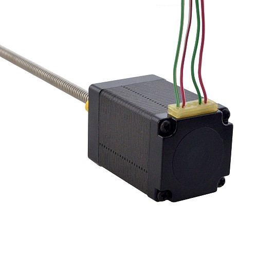 NEMA 11 External Acme Linear Stepper Motor 1.0A 46mm Stack Screw Lead 2.54mm(0.1) Lead Length 150mm - 11E18S1004GD5-150RS | StepperOnline AU