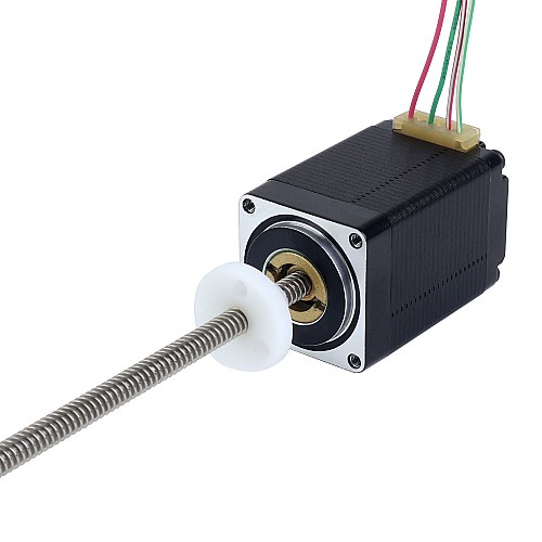 NEMA 11 External Acme Linear Stepper Motor 1.0A 46mm Stack Screw Lead 2.54mm(0.1) Lead Length 250mm - 11E18S1004GD5-250RS | StepperOnline AU
