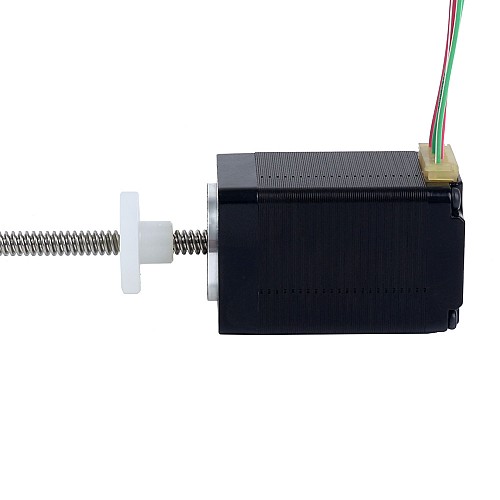 NEMA 11 External Acme Linear Stepper Motor 1.0A 46mm Stack Screw Lead 2.54mm(0.1) Lead Length 250mm - 11E18S1004GD5-250RS | StepperOnline AU