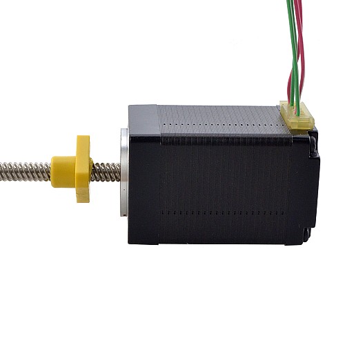 NEMA 11 External Acme Linear Stepper Motor 1.0A 46mm Stack Screw Lead 5.08mm(0.2) Lead Length 150mm - 11E18S1004HD5-150RS | StepperOnline AU