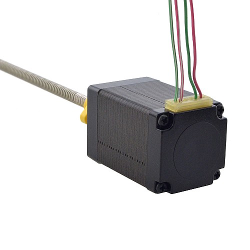 NEMA 11 External Acme Linear Stepper Motor 1.0A 46mm Stack Screw Lead 5.08mm(0.2) Lead Length 150mm - 11E18S1004HD5-150RS | StepperOnline AU