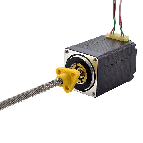 NEMA 11 External Acme Linear Stepper Motor 1.0A 46mm Stack Screw Lead 10.16mm(0.4) Lead Length 150mm - 11E18S1004ND5-150RS | StepperOnline AU